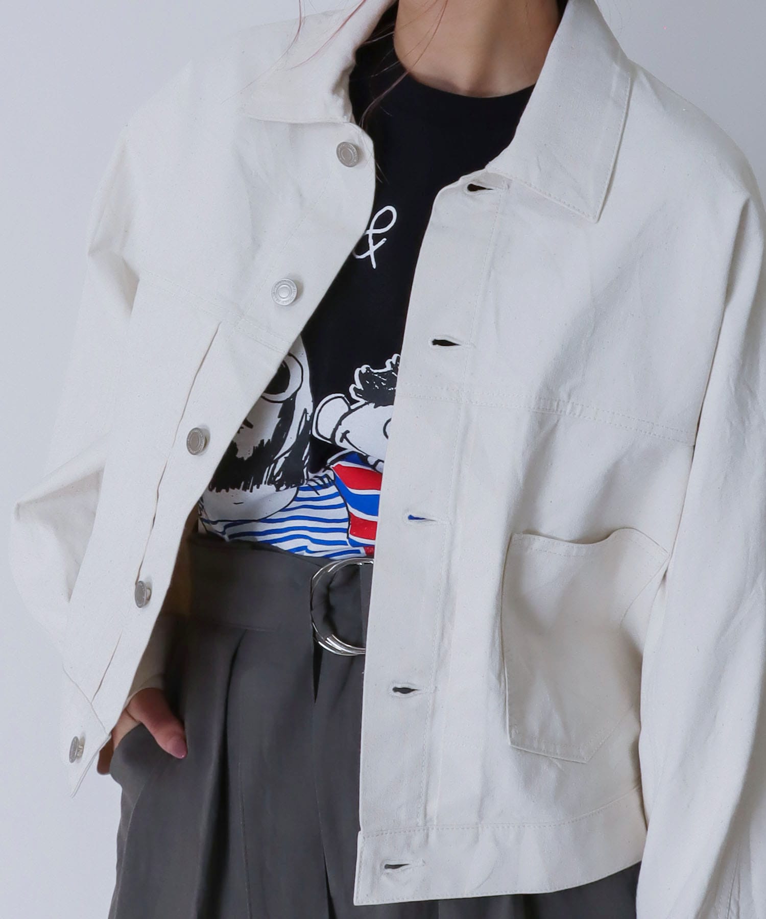 ＜STUMBLY＞big silhouette denim jacket